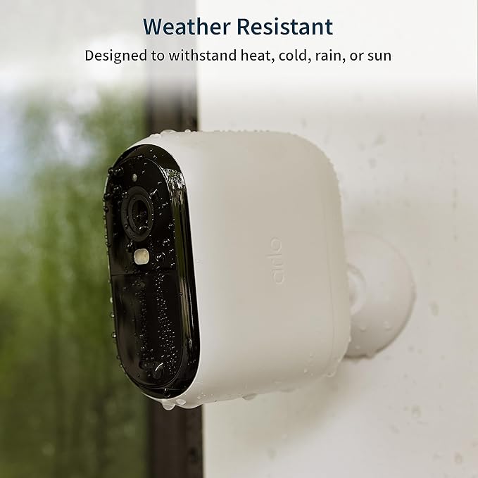 Arlo Essential XL Security Camera 2K | Indoor - Outdoor | 2nd Gen | 4X Longer Battery | Wire-Free with Spotlight, 2-Way Audio, Color Night Vision, Live Stream, Motion Activation, Notifications-White