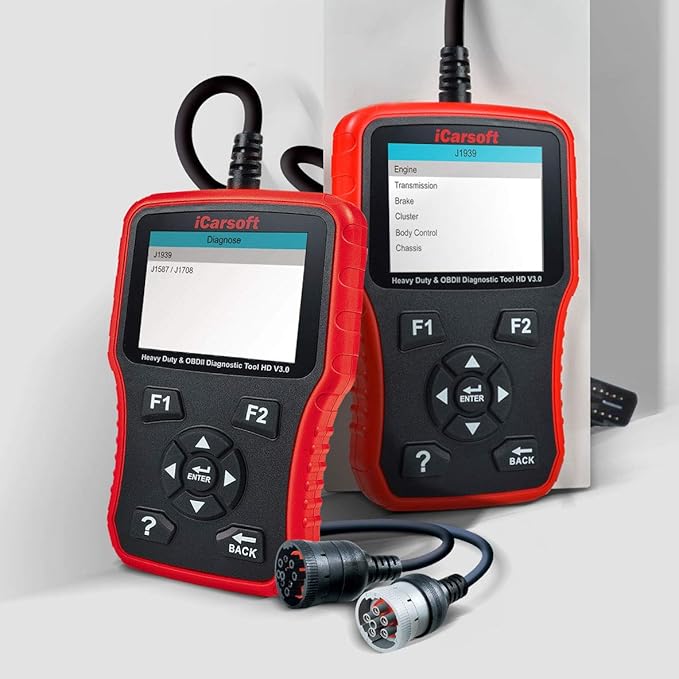 iCarsoft HD V3.0 Heavy Duty Diesel Truck Diagnostic Scanner Tool Code Reader