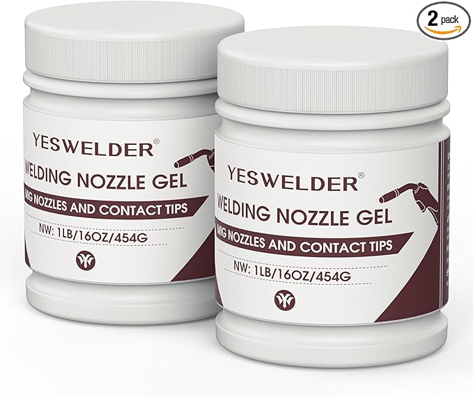 YESWELDER Welding Nozzle Gel for MIG Welding, Anti-Spatter Dip Gel for MIG Torch And Contact Tips (2 Cans)