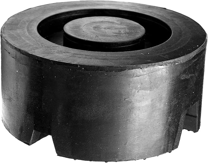 AUTOXBERT Universal Car Rubber Cross Slotted Jack Pad Adapter Guard Floor Disk Frame Rail Protector Floor Lifting for Pinch Weld Side Chassis Trolley 2-3 Tonne