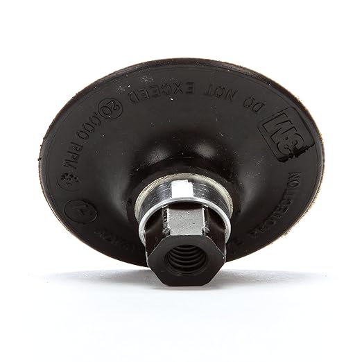 3M Roloc Disc Pad TR - Hard Density - Works with Drills, Disc Sanders, Angle Grinders and Rotary Sanders - For Roloc Discs - 3' x 3/8-24 Thread - 88748