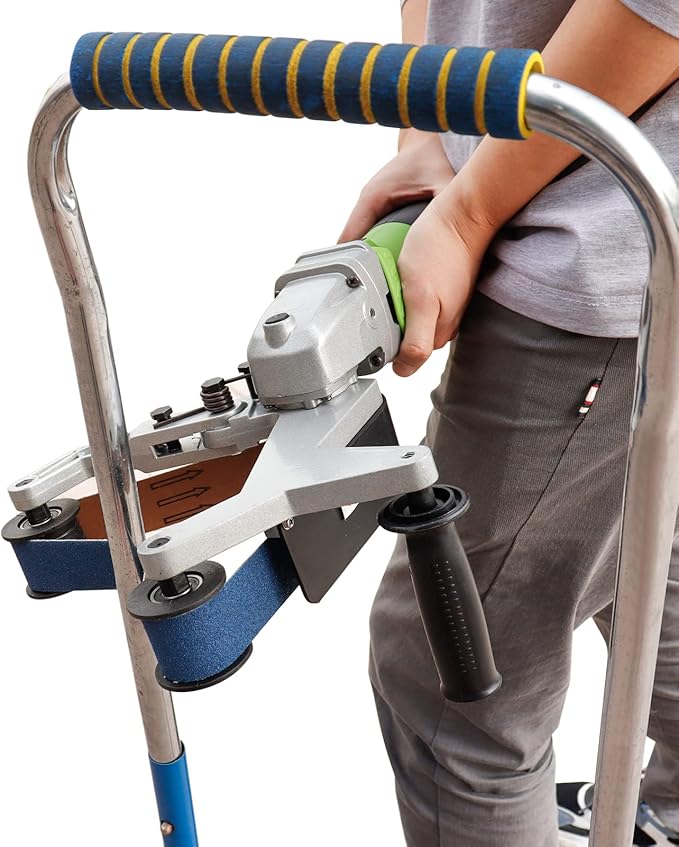 VICSES 110V 800W Pipe Tube Polisher Stainless Round Sander 360° Rotation and 6 Speeds Adjustable with Alumina Oxide Sanding Grinding and Polishing
