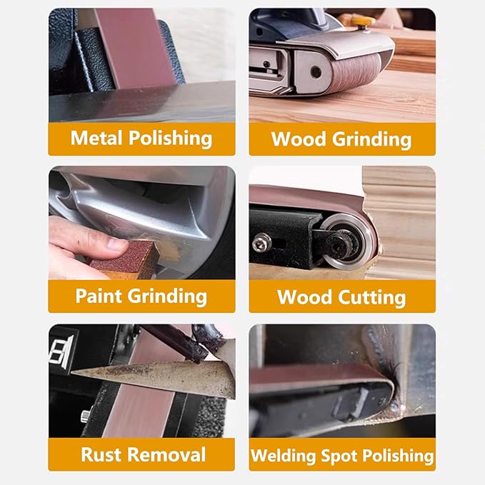3 Pack 1 x 30 inch Sanding Belt 1000 Grit Sanding Paper, Aluminum Oxide Abrasive Sander Belts for Metal Grinding Woodworking