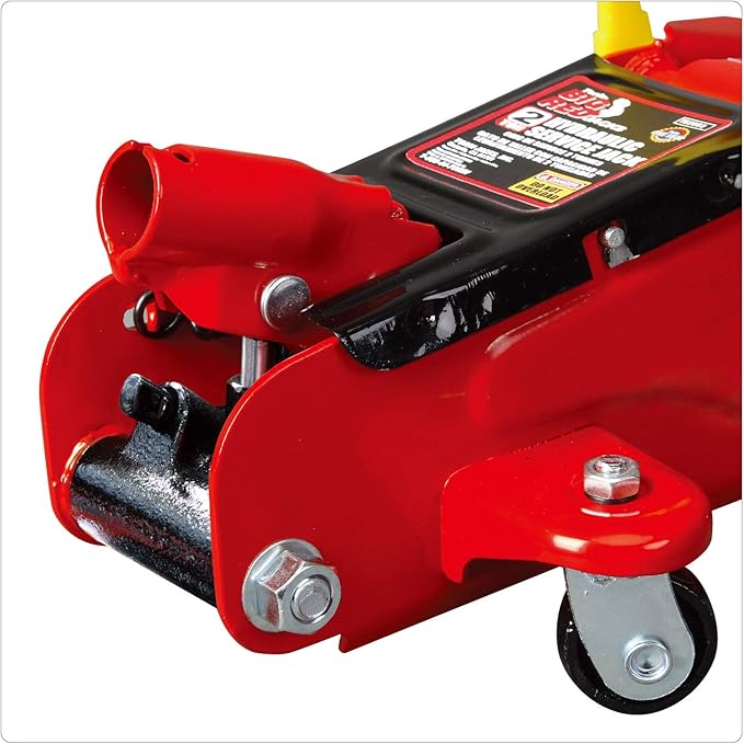 BIG RED T82002-BR Torin Hydraulic Trolley Service/Floor Jack, 2 Ton (4,000 lb) Capacity, Red