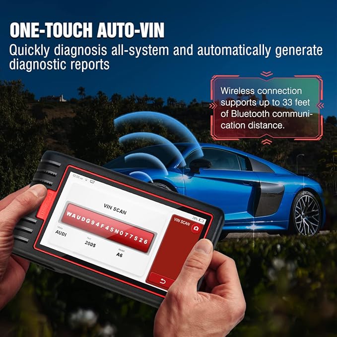 Thinkcar OBD2 Scanner Wireless, Thinkscan Max2 Lifetime Free Upgrade Diagnostic Scan Tool with CAN-FD Protocol, All System Diagnosis & 28+ Resets, ABS Bleed/IMMO/SAS/TPMS/Auto VIN, FCA Autoauth