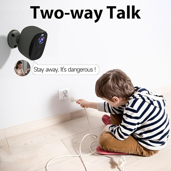 Rraycom 2pc Solar Security Cameras Wireless Outdoor, 2K Battery Powered Cameras for Home Security, WiFi Camera with Solar Panel, Color Night Vision, AI Motion Detection, 2 Way Audio, IP65, SD/Cloud G