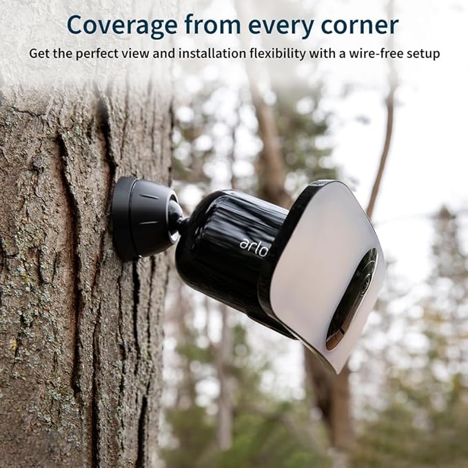Arlo Pro 3 Floodlight Camera - Wireless Security Camera with LED Floodlight, Color Night Vision, Motion Sensor, 2-Way Audio & 2K Resolution with HDR - Black