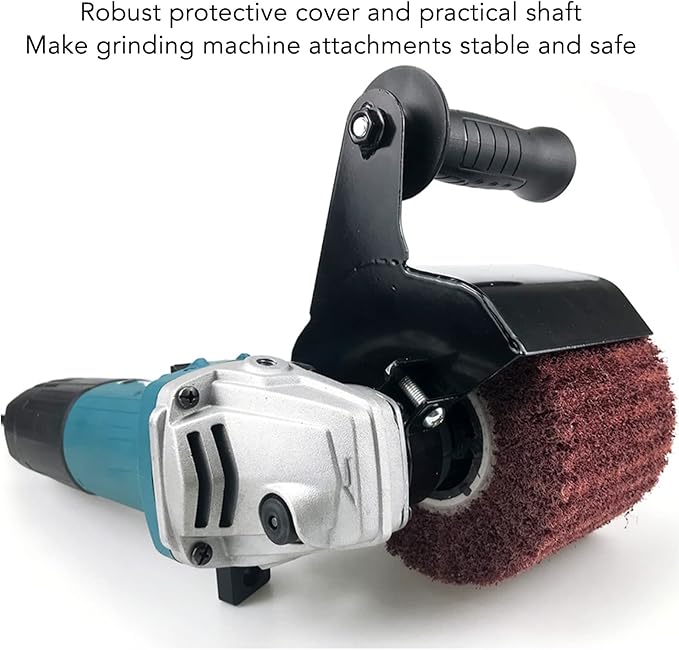 Burnishing Adapter for Angle Grinder, Burnishing Polishing Machine Stainless Steel Handheld Sander Polisher Wheel M10 Angle Grinder Attachment for Wood Metal Grinding