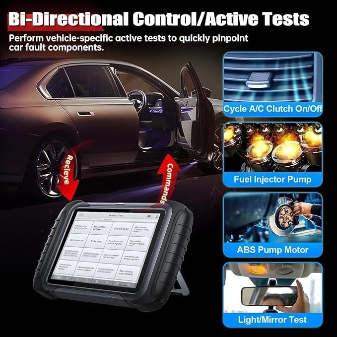 XTOOL D8S OBD2 Scanner: 2025 Upgrade of D8 Scanner, Bidirectional Scan Tool with 3-Year Update, Topology Mapping, ECU Coding, 38+ Resets, All Systems Car Scanner, Crank Sensor Relearn, CANFD/DoIP