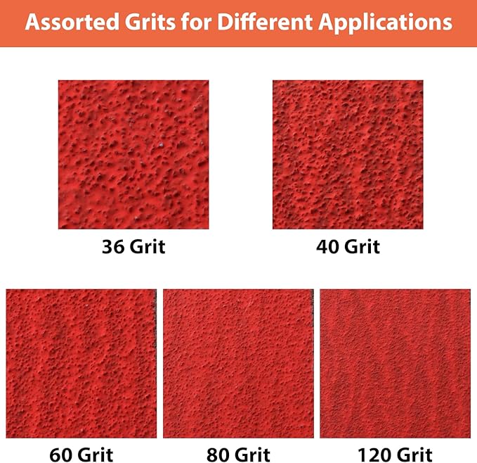 2 x 72 Grinding Belts, 2x72 Inch Ceramic Sanding Belt, 1 Pc Each of 36/40/60/80/120 Grits Sander Belts Assortment for Metal Knife Sharpening, 5 Pack(2x72in)