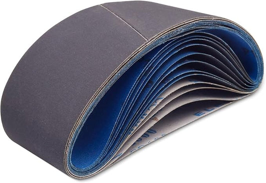 3 Inch x 18 Inch Sanding Belts, 3 x 18 Silicon Carbide Sanding Belt, 5 Pcs Each of 600, 800, 1000 Grits Knife Sharpening Sanding Belt for Belt Sander, 15 Pack