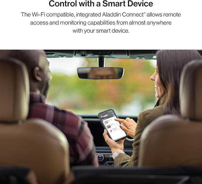 Genie Aladdin Connect - WiFi Smart Garage Door Opener–Monitor, Open and Close from Anywhere with Smartphone (iPhone or Android) Compatible with Amazon Alexa & Google Assistant (Item Ships in Box)