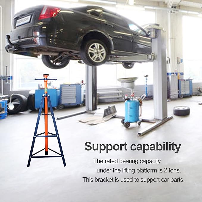 Aain 2 Ton Tripod Underhoist Support Stand, High-Lift Under Hoist Tripod Stand, 4400lb Capacity，Adjustable Height Engine Jack (ET305)