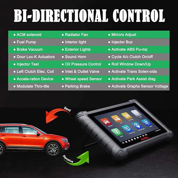Autel MX900 MK900 OBD2 All System Diagnostic Scanner, Same as MK900BT, Upgraded MK808S MK808BT MX808 MX808S MK808Z, Bi Directional Scan Tool, 40+ Service, DoIP/CAN FD, 3000+ Active Tests, FCA SGW