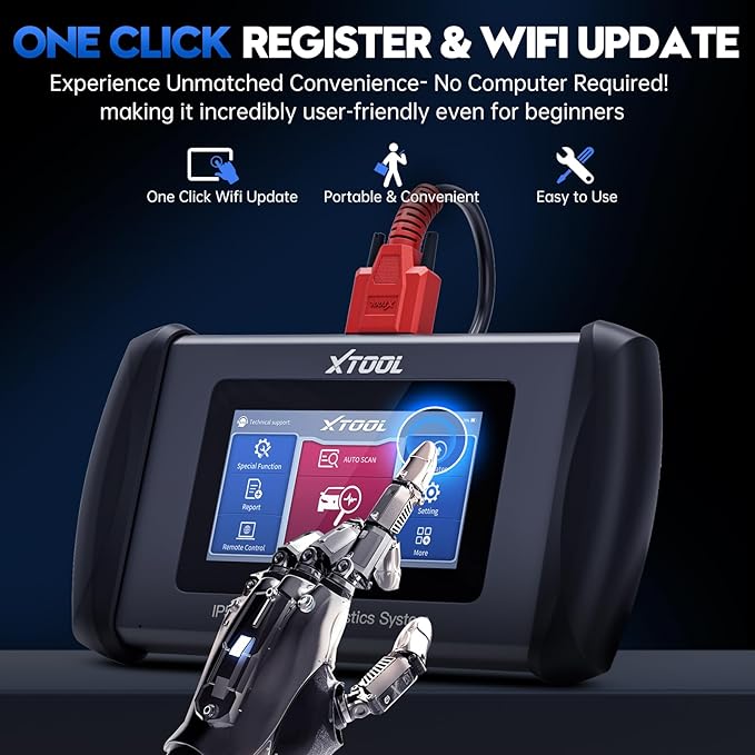 Code Reader for Cars and Trucks, XTOOL InPlus IP508 Engine ABS SRS Transmission Car Diagnostic Tool with Oil Reset, EPB, SAS, BMS, Throttle, Check Engine Code Reader, Android 10.0