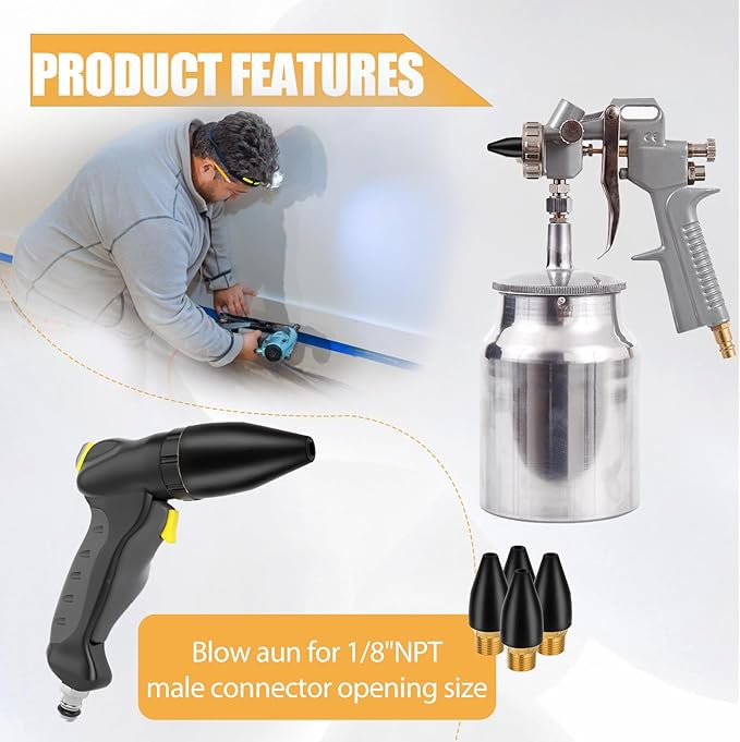 4 Pcs Air Nozzle Tip, Rubber Air Tool for Air Nozzle Tips, Black Air Hose Nozzle for Air Tool, Air Nozzle for Air Compressor, Air Pump Nozzles, Nozzles for Air Pump
