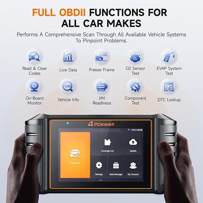 FOXWELL NT710 fit for Toyota Lexus Scion OBD2 Scanner Bi-Directional Control Full System Code Reader Diagnostic Scan Tool, All Service Reset Oil EPB Brake TPMS Crankshaft Relearn Live Data