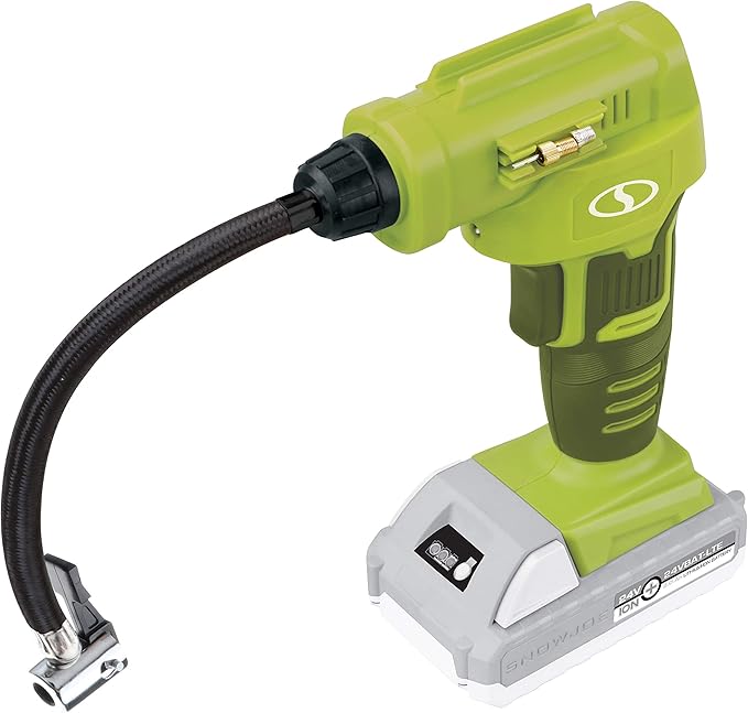 Sun Joe Auto Joe 24V-AJC-LTE 24-Volt IONMAX Cordless Portable Air Compressor Kit w/ 2.0-Ah Battery, Charger, Storage Bag, and Nozzle Adapters