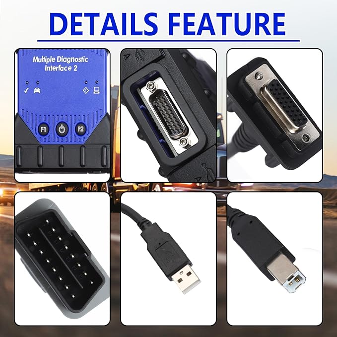 MDI2 Multiple Diagnostic Interface Scanner EL-52100-AM GM Multiple Diagnostic Interface 2 Kit WiFi Version with OBD2 USB 2.0 for DLC Cable Plug