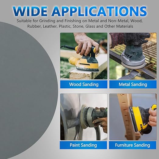2000 Grit 5 Inch Sanding Discs, VIBRATITE 70 Pieces Hook and Loop Wet Dry Sandpaper Round Sand Paper Pads for Orbital Sander Grinding Polishing Finishing