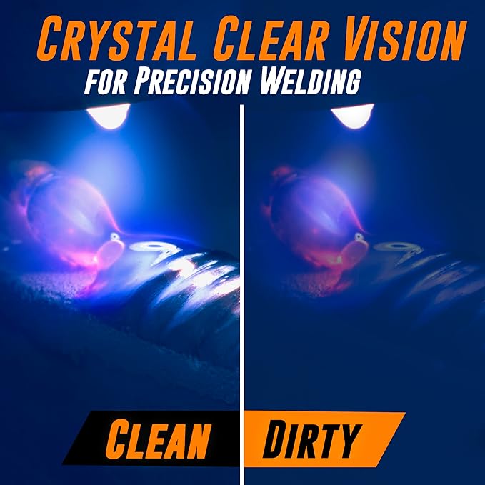 Mutt Tools 25 Pack of Clear Welding Lenses 2x4.25" – .04” Thick 2x4 Clear Welding Lens – Fits Most Standard Size Helmets, 2x4-1/4”