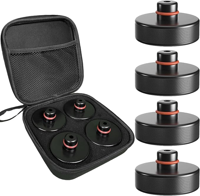 BANGTING Lifting Jack Pad Set Compatible with Tesla Model 3/S/X/Y, 4 Pucks with a Storage Case, Accessories for Tesla Vehicles