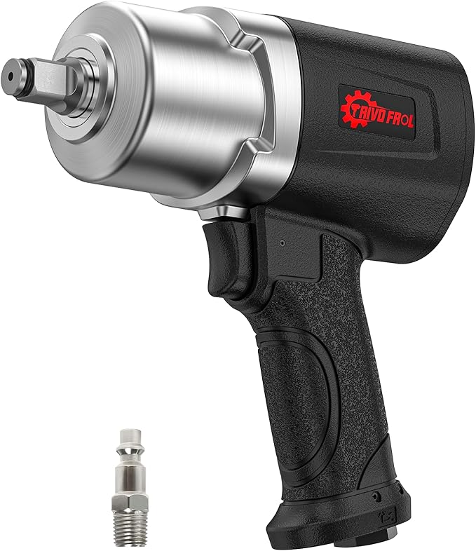 Air Impact Wrench - 1/2 Inch Air Impact Gun 1/2 Drive, 1500Ft-lbs, 8000RPM High Torque Impact Wrench, Weight 4.74 lb, Half Inch Impact wrench Tire Impact wrench for Auto Repair, Tire Shop