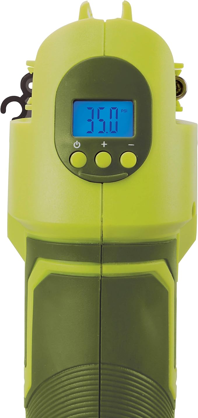 Sun Joe 24V-AJC-AJV-LTE 24V IONMAX High Volume Inflator & Portable Air Compressor Kit, w/ 2.0-Ah Battery + Charger, Storage Bag, 3 Inflation Adapters, and Nozzle Pin Attachments