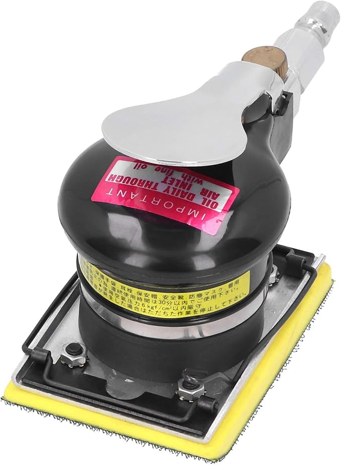 Professional Air Palm Sander, Air Sander Pneumatic Polisher Manual Polishing Grinding Machine Handheld Sandpaper Machine