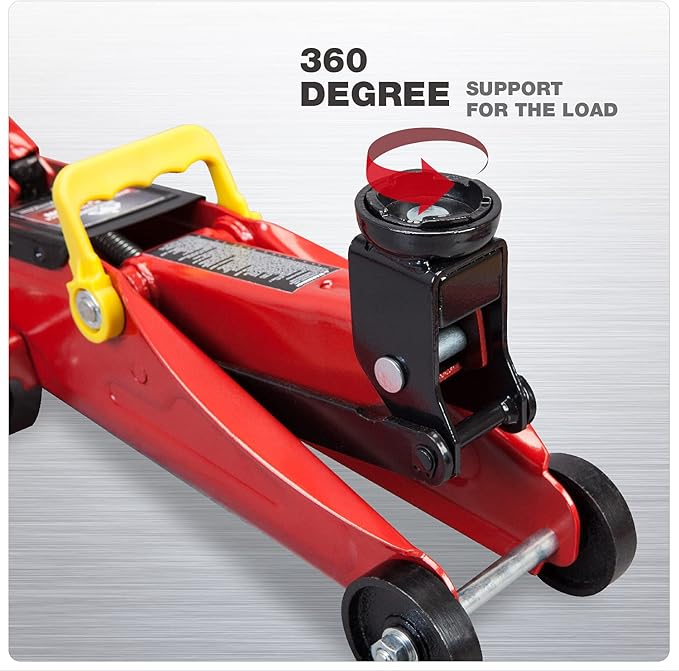 Hydraulic Floor Jack 1.5 Ton 3,300Lbs Car Lift Portable Trolley Jack 360 Degree for Cars Automotive Sedans