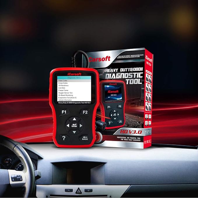 iCarsoft HD V3.0 Heavy Duty Diesel Truck Diagnostic Scanner Tool Code Reader
