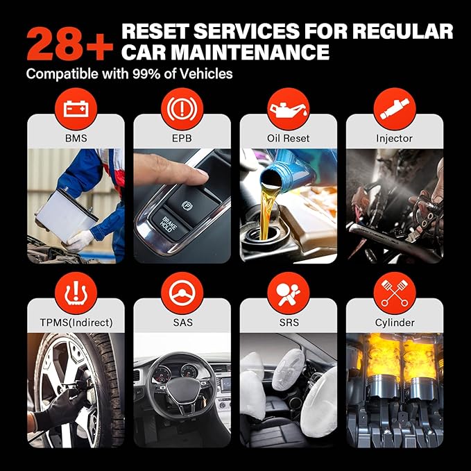 Autel Scaner MaxiCOM MK808S: 2024 Same as MX808S/MK808Z Bidirectional Scan Tool, Upgrade of MK808/MX808, 28+ Services, OE-Level All Systems Diagnostic Scanner, FCA AutoAuth Work with MV105/MV108