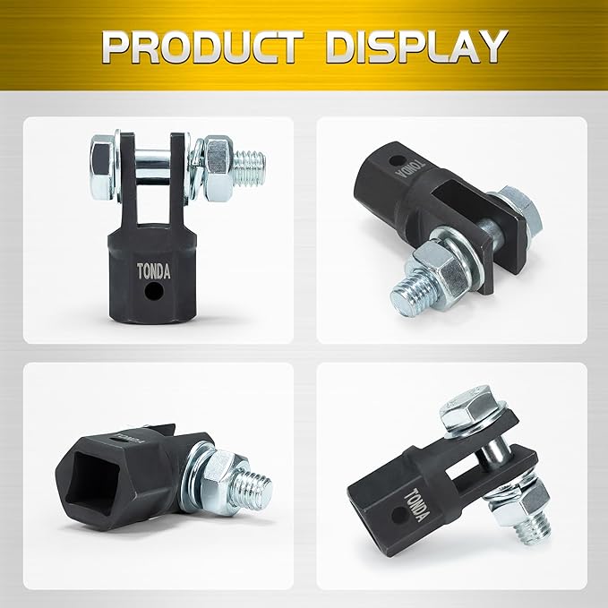 TONDA Scissor Jack Drill Adapter for 1/2 Inch Impact Wrench or 13/16 Inch Lug Wrench, 2 Pack