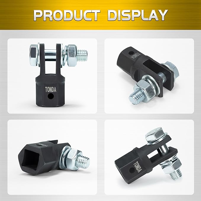 TONDA Scissor Jack Drill Adapter for 1/2 Inch Impact Wrench or 13/16 Inch Lug Wrench