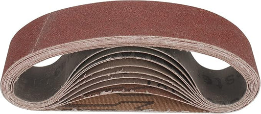 SI FANG 10Pcs Mini Electric Belt Sander Sanding Belts 13 x 1.2inch /330x30mm, Premium Knife Sharpening Aluminum Oxide Abrasive Sanding Belt for Woodworking, Metal Polishing (1000 Grit)