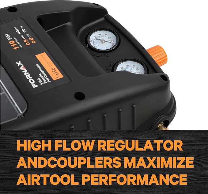 FORNAX Pancake Air Compressor, 3 Gallon, 110 PSI Portable Air Compressor, Oil Free