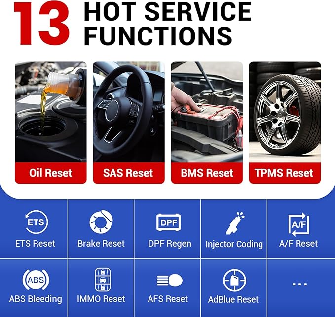 LAUNCH Millennium Master 2.0 OBD2 Scanner, Check Engine/ABS/SRS/Transmission Diagnostic Scan Tool with 13 Service Functions, Support Battery Health/Start/Charging Test, Auto VIN (Use in The US & CAN)