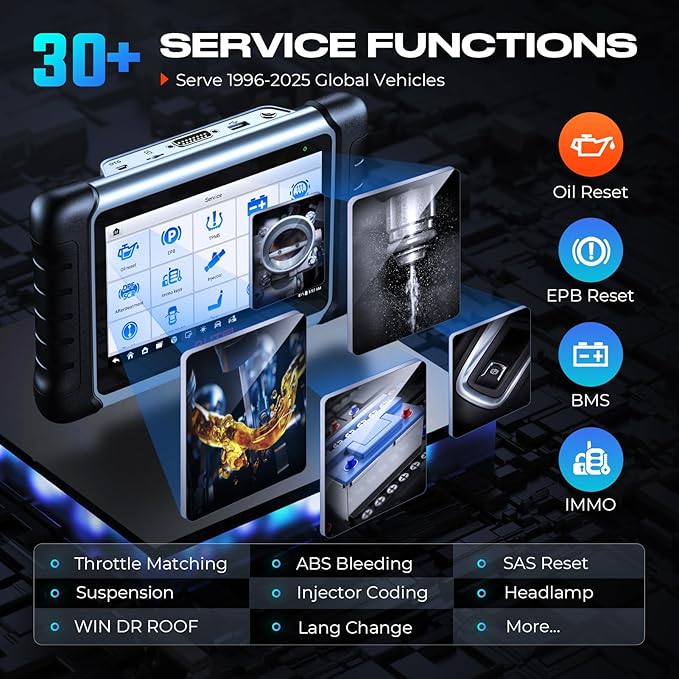 Autel MaxiPRO MP808S Scanner, 2025 Bidirectional Scan Tool, 2-Year Update, Advanced ECU Coding as MP900BT / MS906 PRO, 30+ Service, All System Diagnostic, Upgraded of MX900 MK900BT MK808S MP808BT PRO