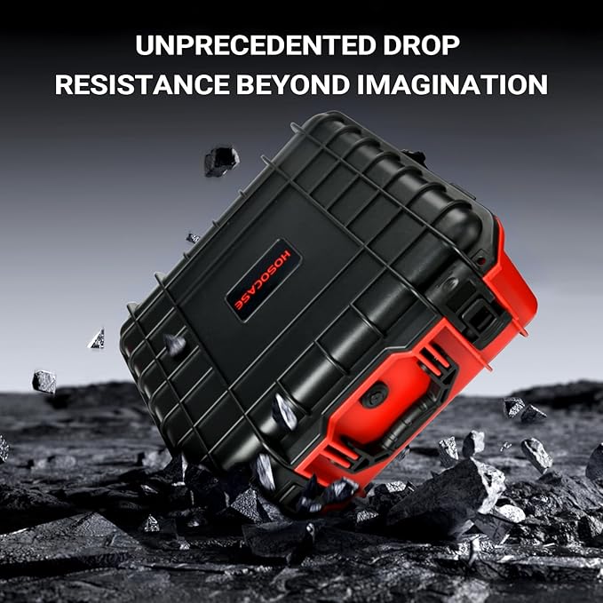 Air Compressor Case for Milwaukee Inflator: Waterproof Hard Case for Milwaukee M18 Cordless Tire Inflator 2848-20, Air Pump Storage Box for Milwaukee Tool | 3.0 to 12.0Ah Battery | Charger (Case Only)