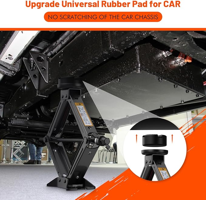 IMAYCC Car Jack Kit 2.5 Ton/5512 lbs, Universal Scissor Jack for Car with Rubber Jack Pad, Portable Tire Jack Changing kit with Lug Wrench,Car Emergency Kit for Car SUV MPV