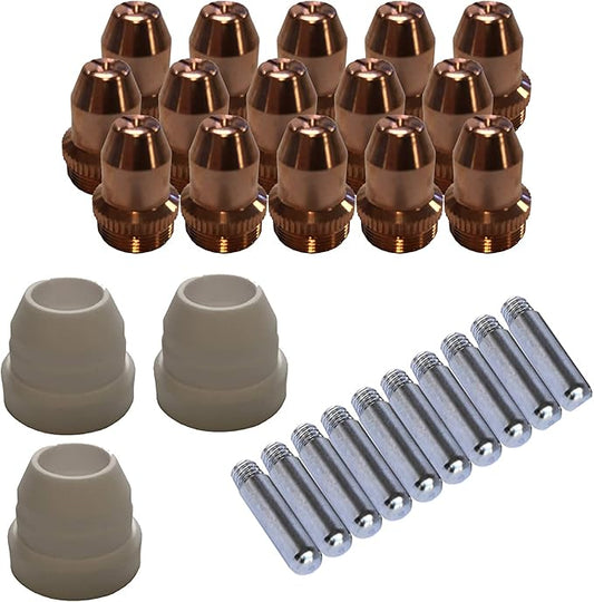 LOTOS LCS Plasma Cutter Consumables Sets for Brown Color LT5000D and Brown Color CT520D (33 Pieces)