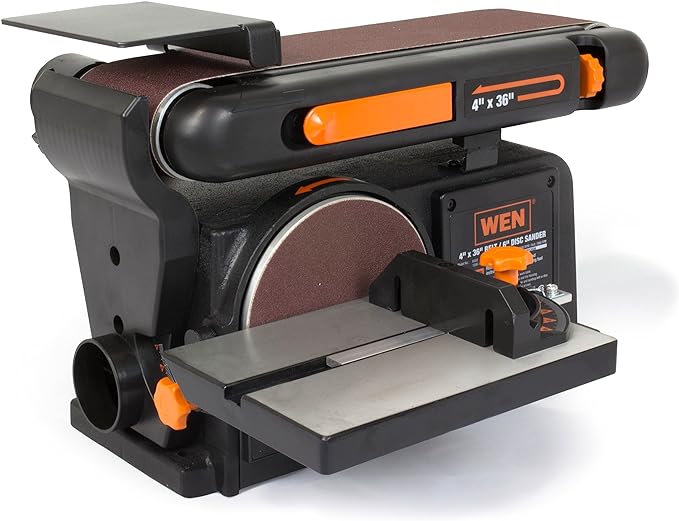WEN 6502 4 x 36-Inch Belt and 6-Inch Disc Sander with Cast Iron Base