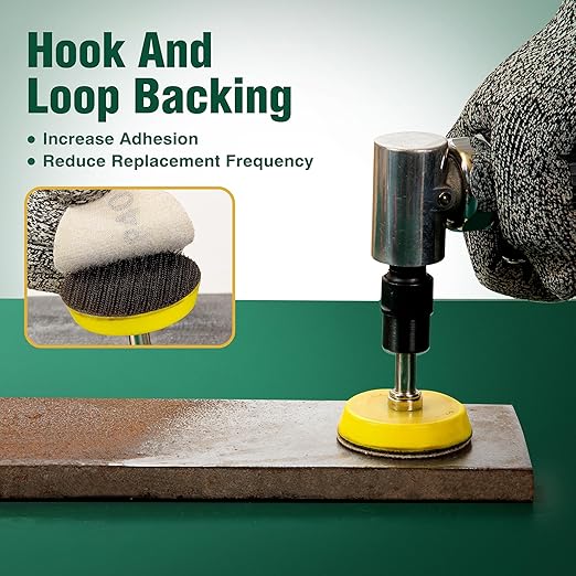 S SATC 2 Inch Hook and Loop Sanding Discs 50PCS Sanding Discs 40 Grit Aluminum Oxide Orbital Sander Pads Sandpaper for Sanders Drill,Woodworking Wood,Automotive Paint