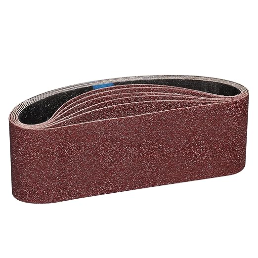 3 x 21 Inch Sanding Belts 40 Grits - 6 Pack 3 x 21'' Belt Sander Sanding Belts Best Aluminum Oxide Sanding Belt for Sanding Wood,Metal and Paint