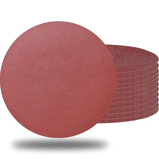 20 PCS 7 Inch 240 Grit Sanding Discs Sandpaper -7" Hook-and-Loop Aluminum Oxide Sander Paper Grinding Polishing for Wood Drywall Random Orbit Sander