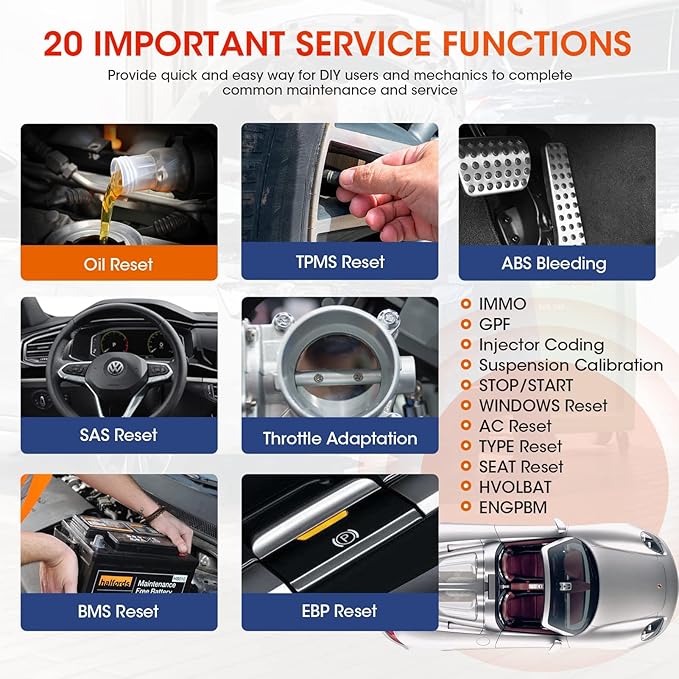 LAUNCH OBD2 Scanner Touch PRO Elite- 2023 New Scan Tool with 20 Resets Injector Coding SAS EBP BMS ABS B leeding Throttle Adaptation Car Scanner,All System Diagnostic Tool,Auto VIN,Free Update