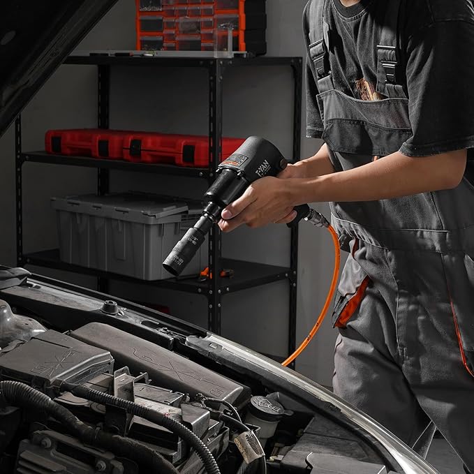 VEVOR Lug Nut Impact Socket Set - 4 Lug Nut Sizes 1/2 inch Drive Metric and SAE 6-Point Flip Socket CR-MO Steel Wheel Socket Set with Storage Case and Extension Bar for Auto Repair