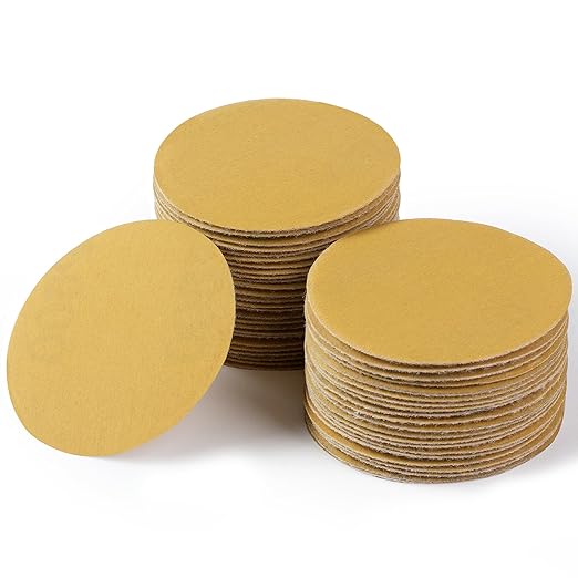 S SATC 2 Inch Hook and Loop Sanding Discs 50PCS Sanding Discs 600 Grit Aluminum Oxide Orbital Sander Pads Sandpaper Discs for Sanders Drill,Woodworking Wood,Automotive Paint,No-Hole