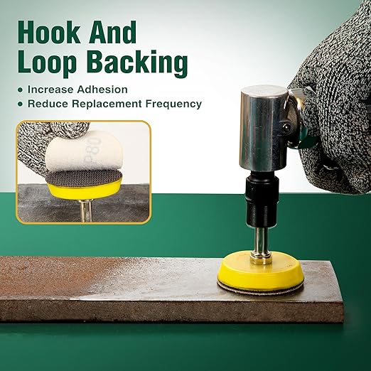 S SATC 2 Inch Sanding Discs Hook and Loop 50PCS Sanding Discs 80 Grit Aluminum Oxide Orbital Sander Pads Sandpaper Discs for Sanders Drill,Woodworking Wood,Automotive Paint