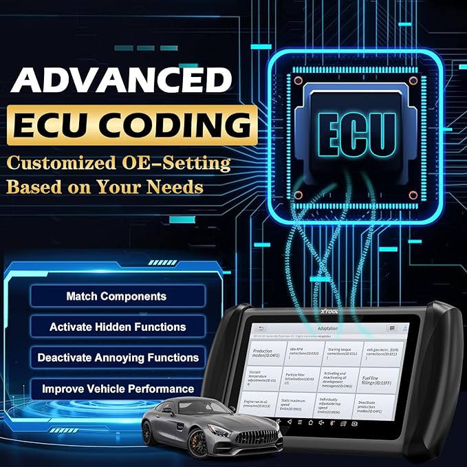 XTOOL IP819 V2.0 Bidirectional obd2 Scanner, 2025 Upgraded Scan Tool with Active Test, PMI Function, 36+ Resets, ECU Coding, Guided Function for VAG, All Systems Diagnosis for All Cars, 3-Year Update